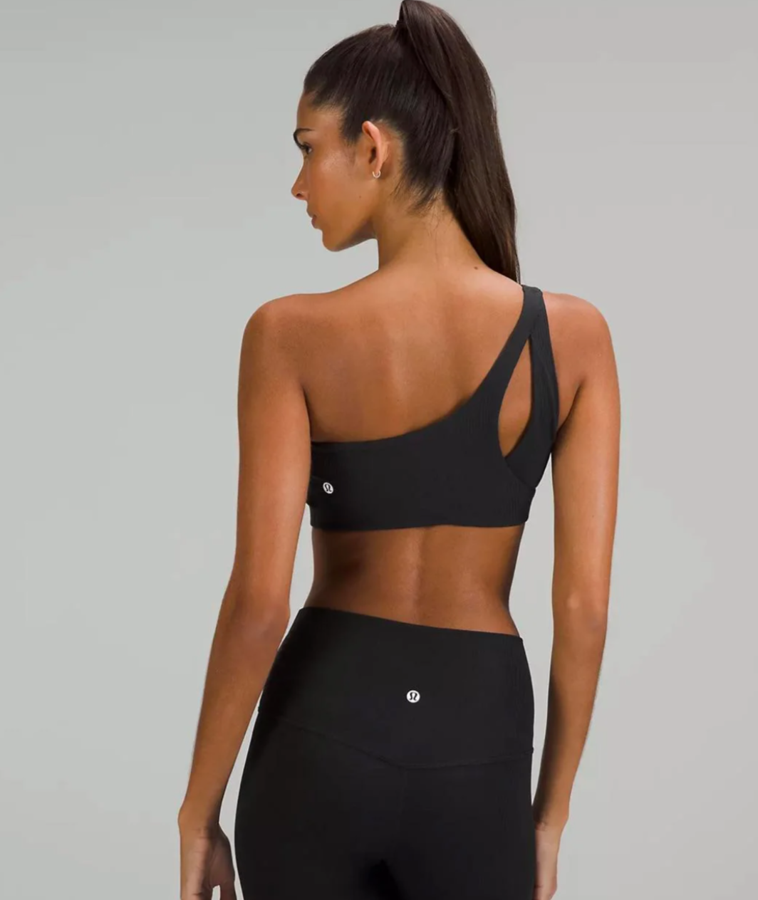 New with Tags 'Nulu' Lululemon Ribbed Asymmetrical Sports Bra UK 10 image 1