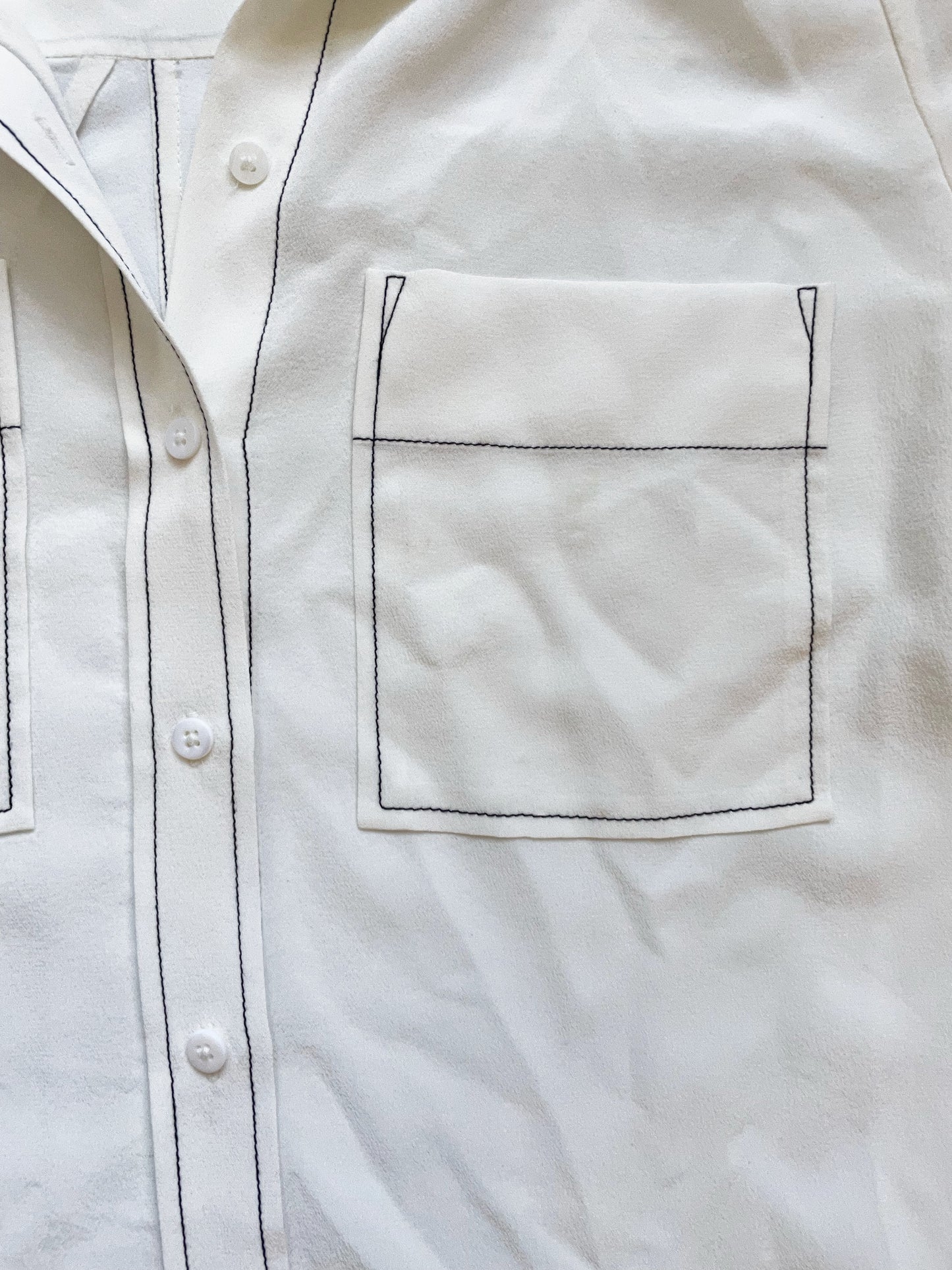 Whistles Silk Cream Blouse UK 10 image 3