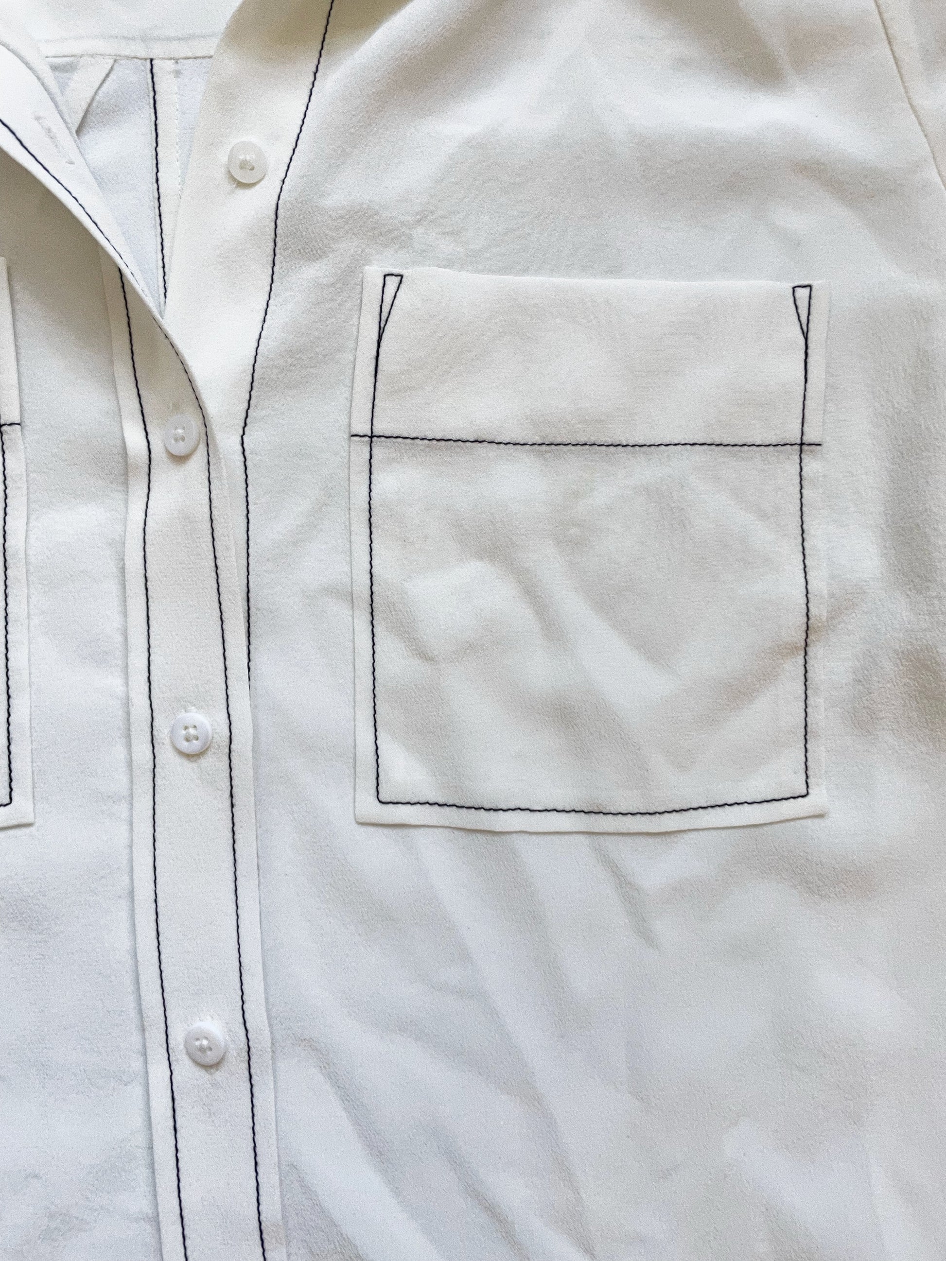 Whistles Silk Cream Blouse UK 10 image 3