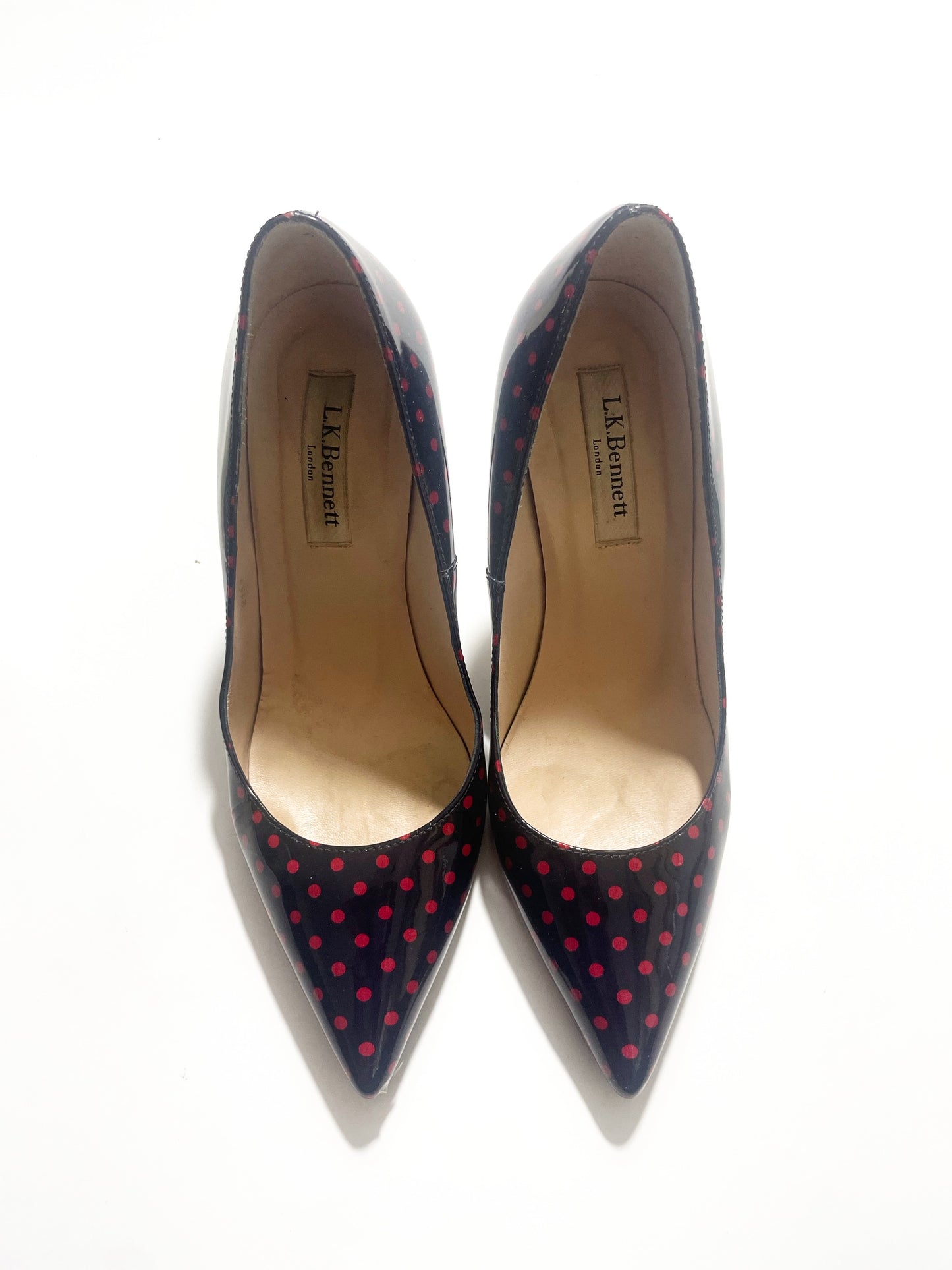 LK Bennett Patent Polka Dot Pumps UK 5 image 1