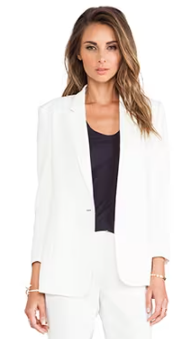 Theory White Blazer UK 12 image 3