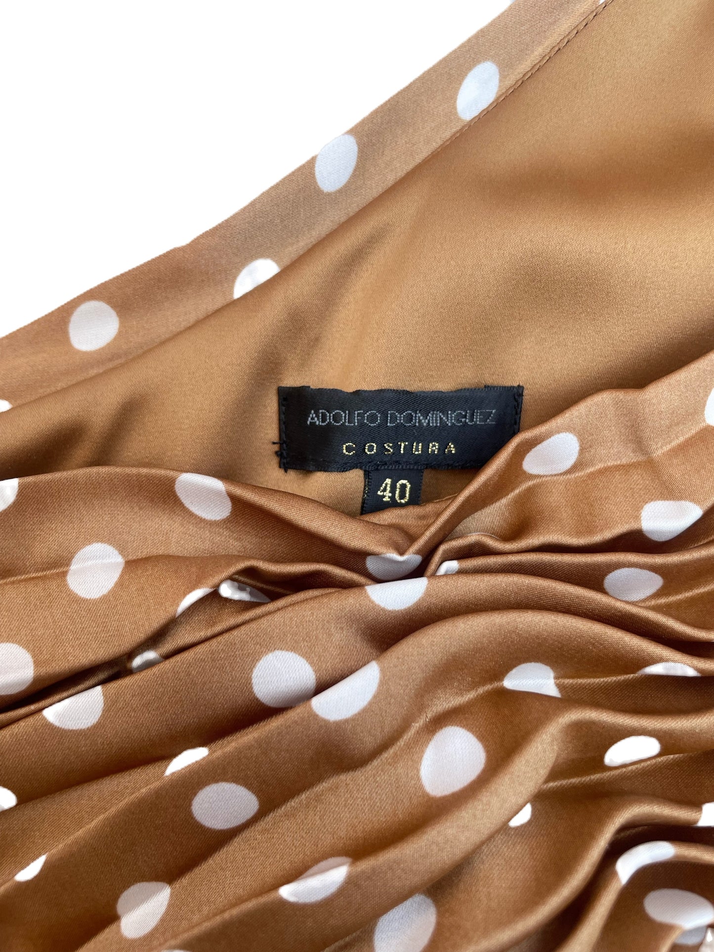 Adolfo Dominguez Silk Polka Dot Dress UK 10 image 3