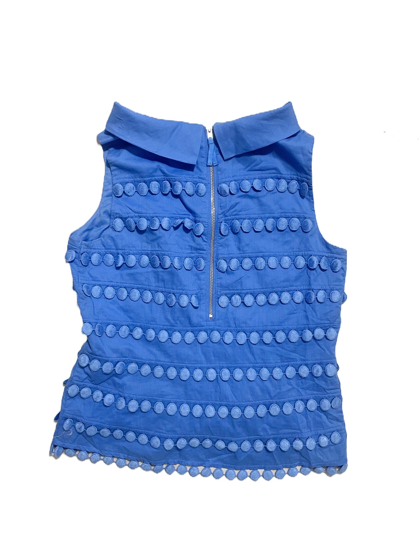J.Crew Blue Cotton Blouse UK 6p image 1