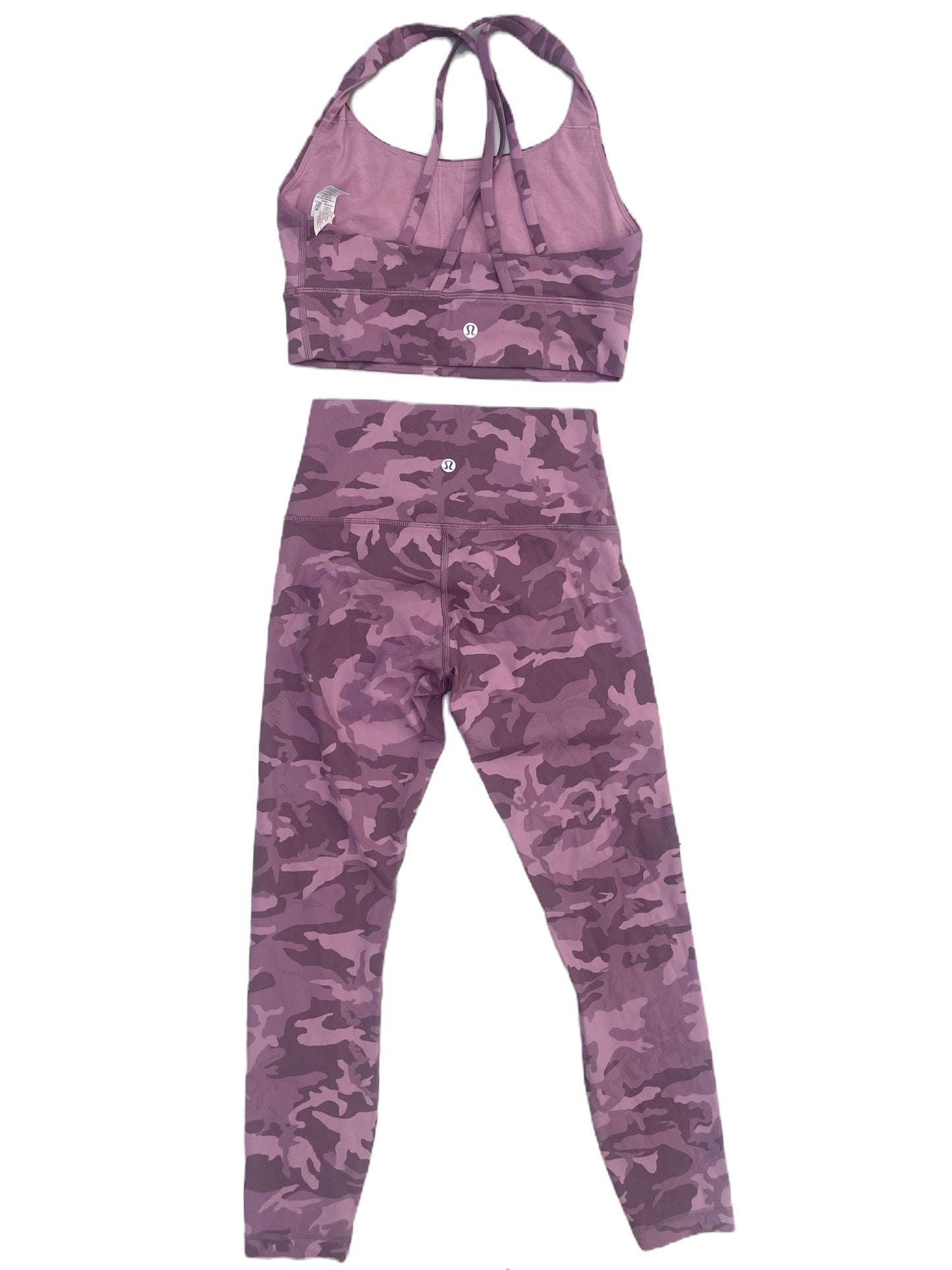 Lululemon Army Sports Top and Leggings Set UK 8-10 image 1