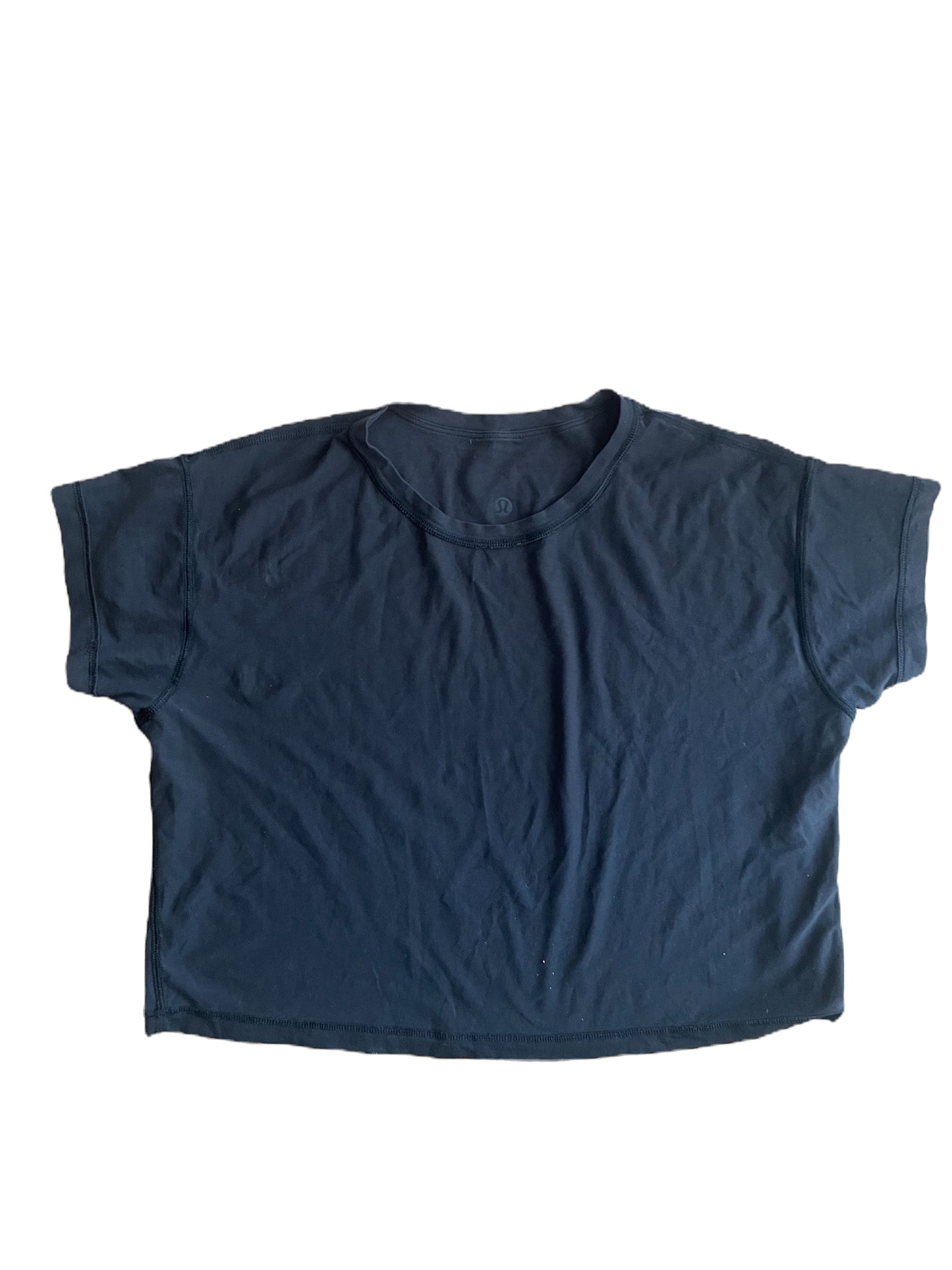Lululemon Cropped Black Tee S image 0