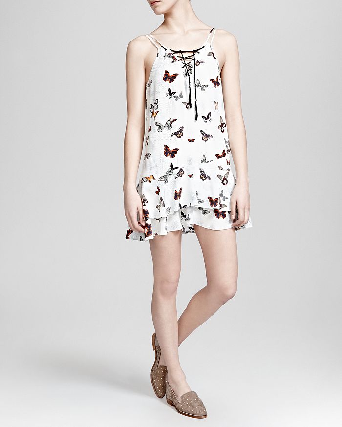 The Kooples Silk Butterfly Dress S image 1