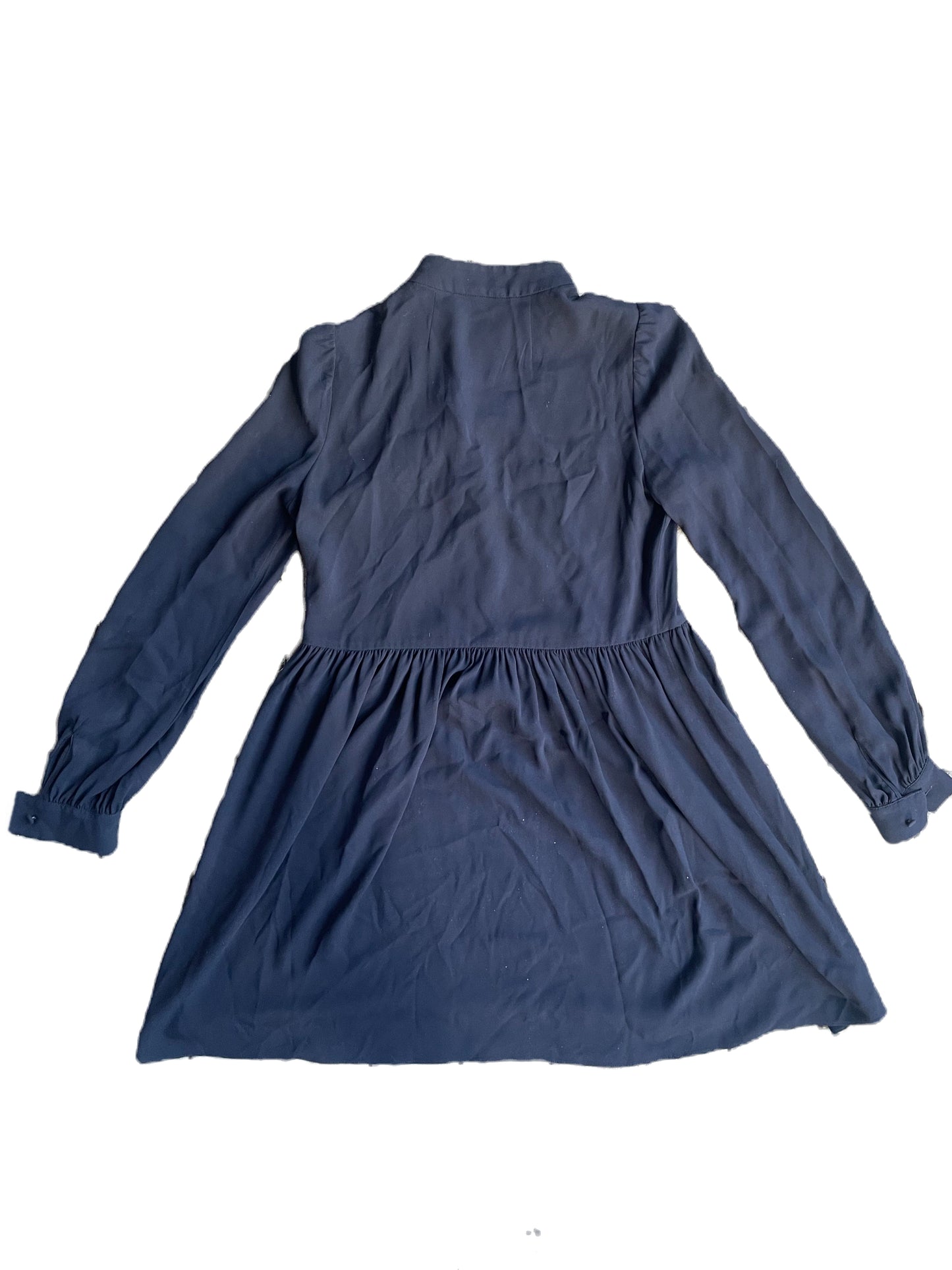 Tara Jarmon Navy Crepe Dress UK 8 image 1