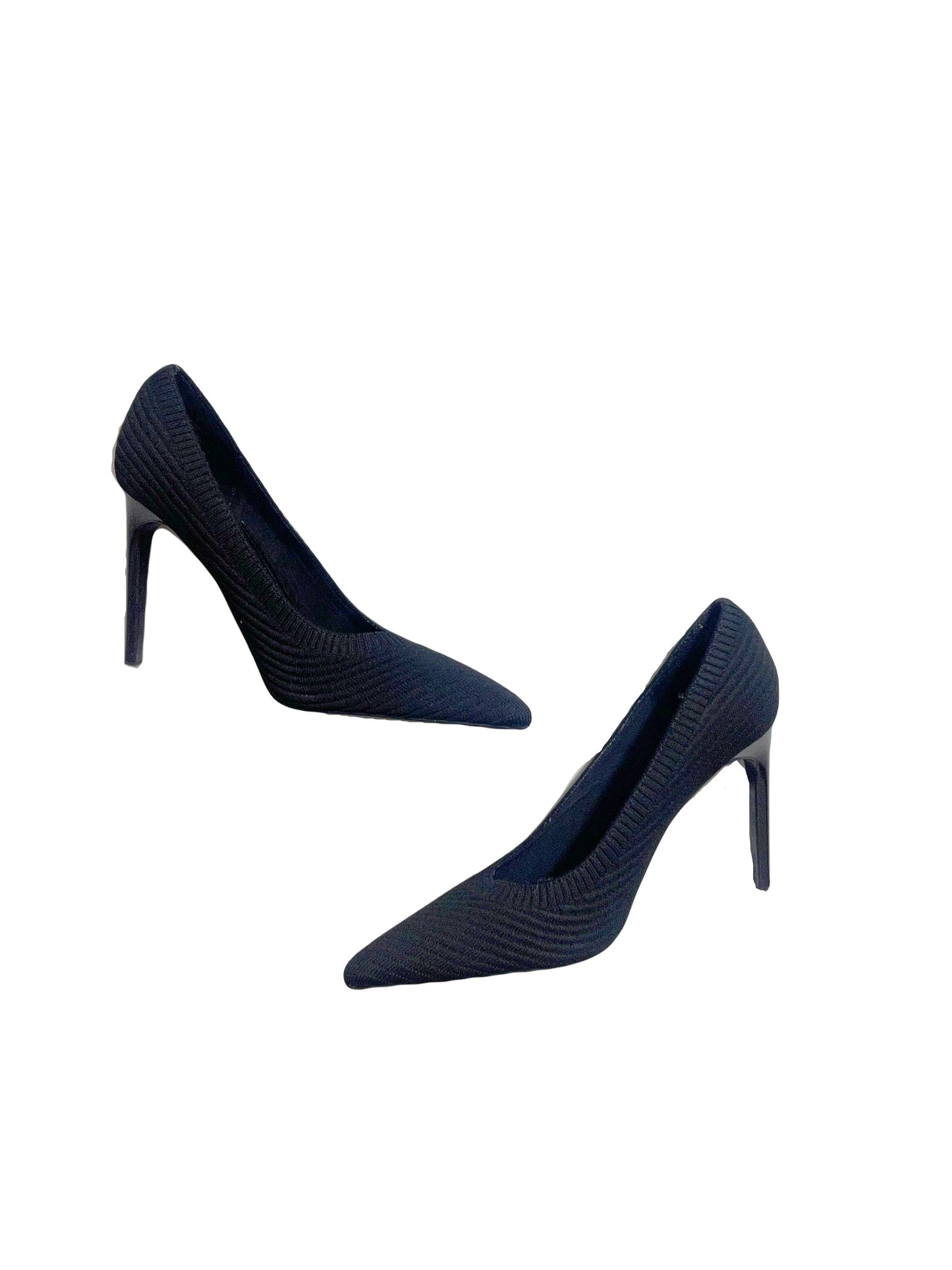 Zara Black Pointed Heels UK 8 image 1