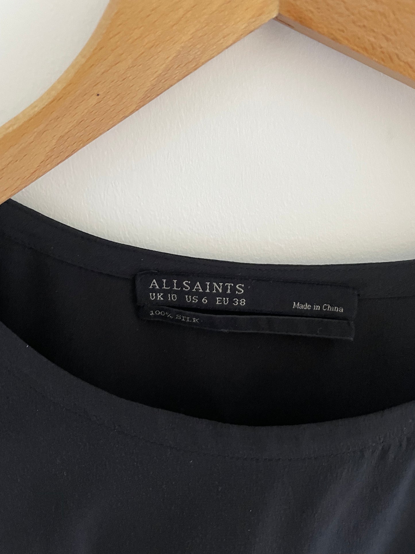 All Saints Drape Dress UK 10 image 3
