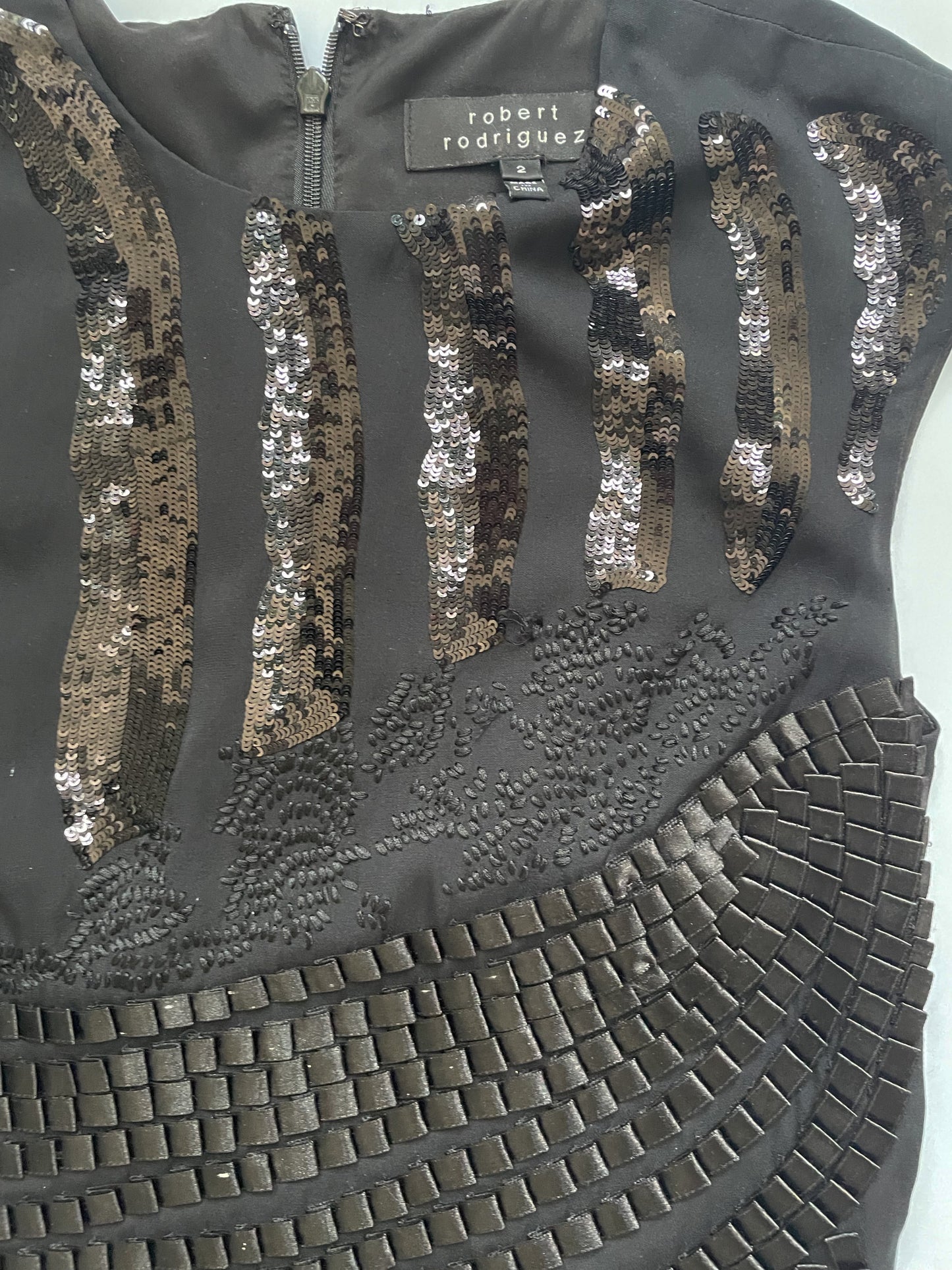 Robert Rodriguez Sequin Dress UK 8R image 3