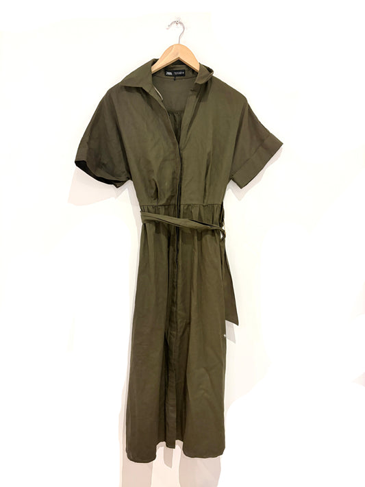 Zara Khaki Dress