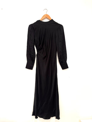Rails Black Silky Cut Out Dress XS