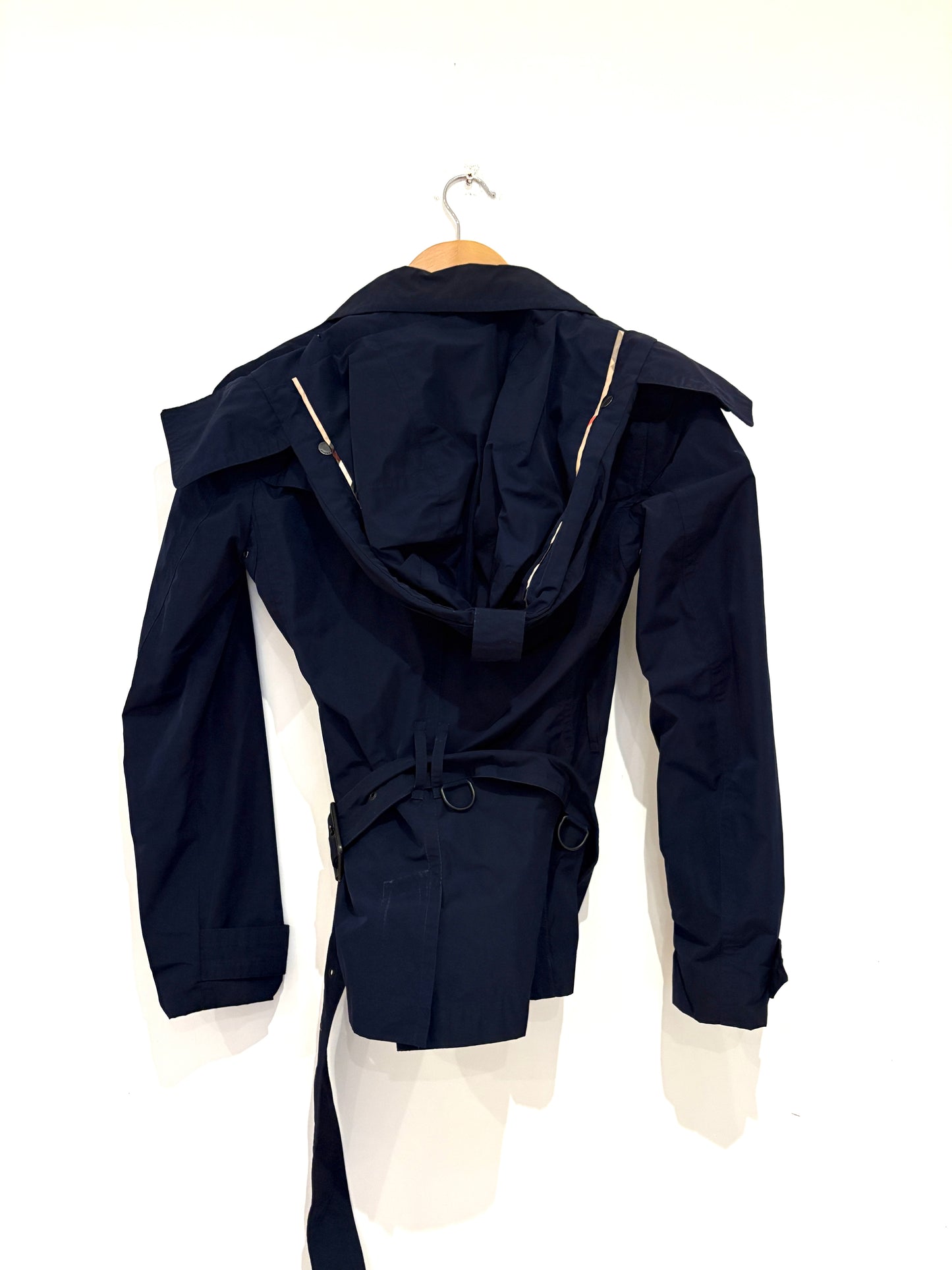 Burberry Brit Navy Waterproof Jacket UK 4