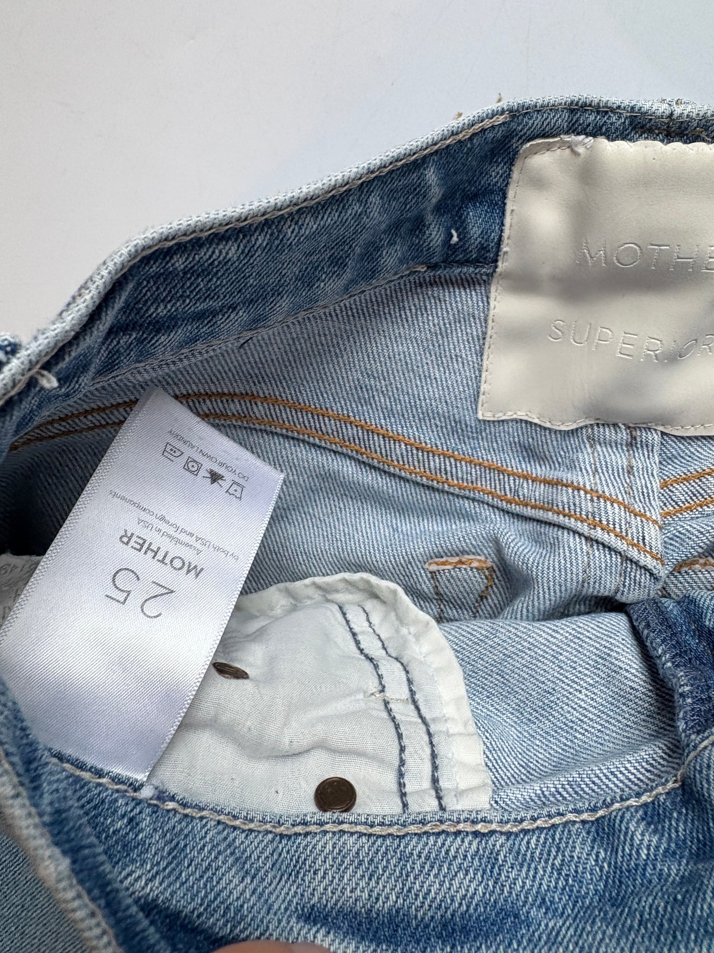 Mother High Waisted Rider Skimp Jeans 25"