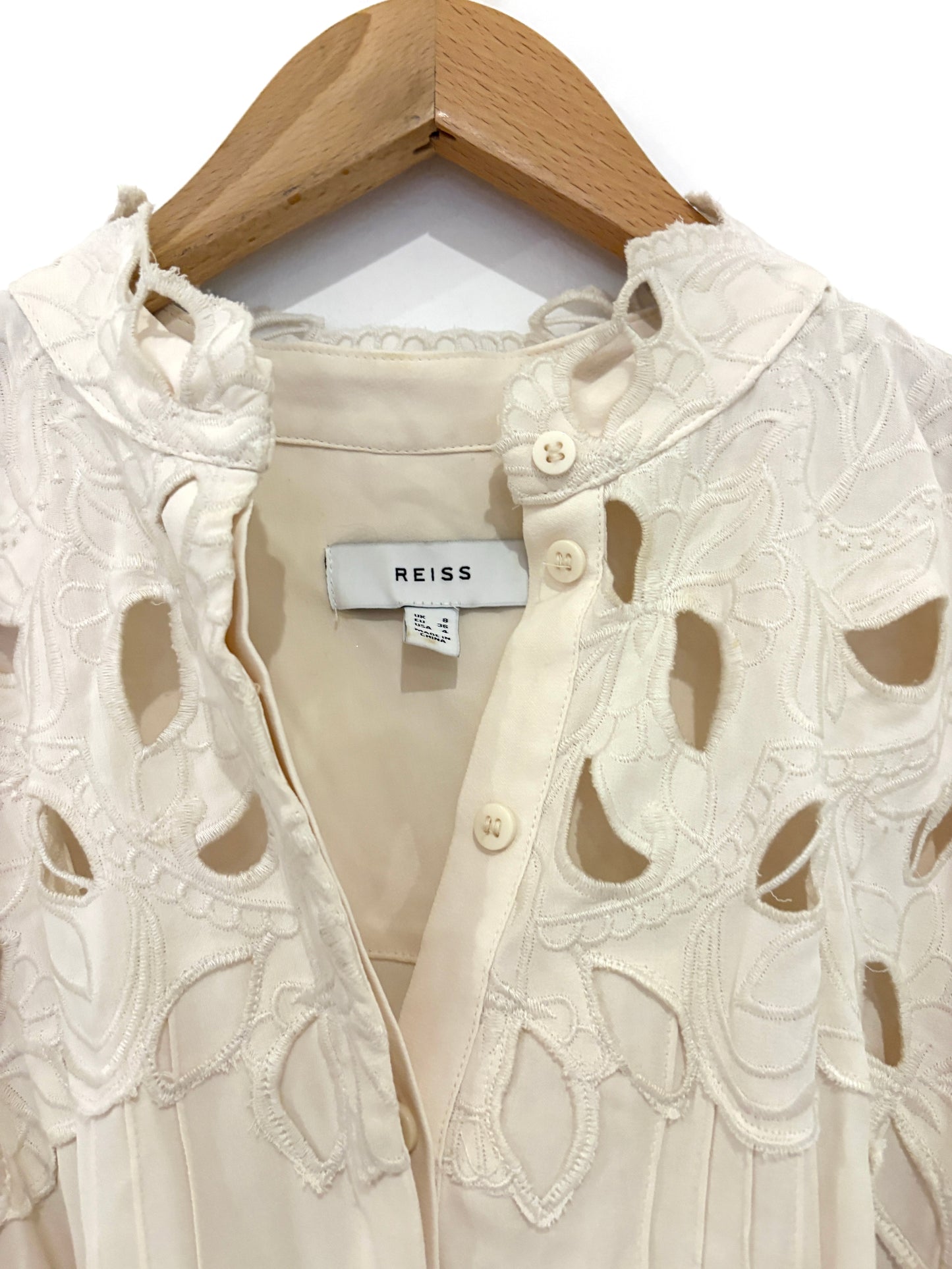 Reiss Floral Ivory Dress UK 8