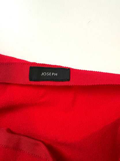 Joseph Red Crepe Skirt UK 12