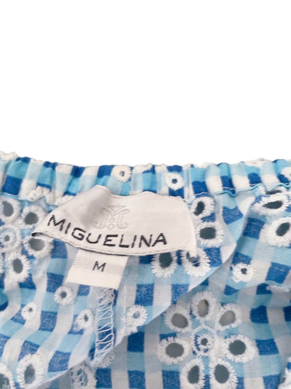Miguelina Blue Cotton Playsuit M image 3