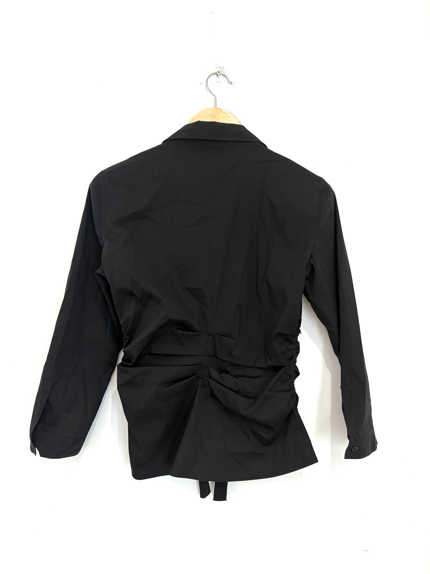 Prada Cotton Ruffle Blouse UK 14