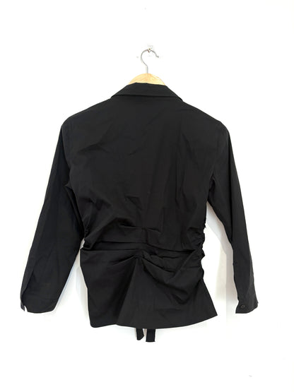 Prada Cotton Ruffle Blouse UK 14