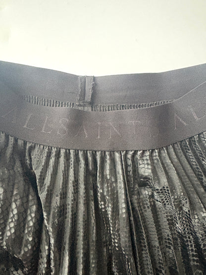 All Saints Asymmetric Pleat Skirt UK 8