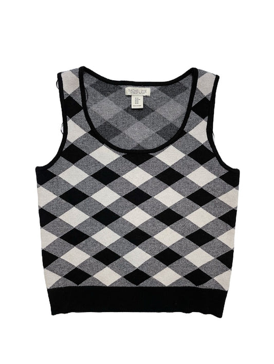 Rachel Zoe Check Vest M image 0