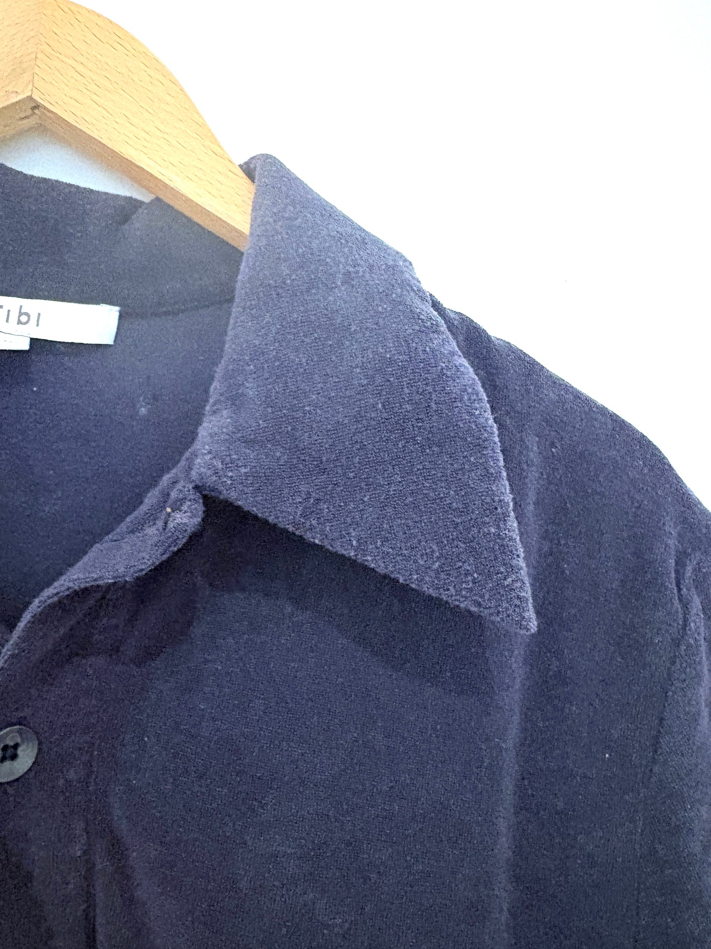 Tibi Blue Cotton Top XS