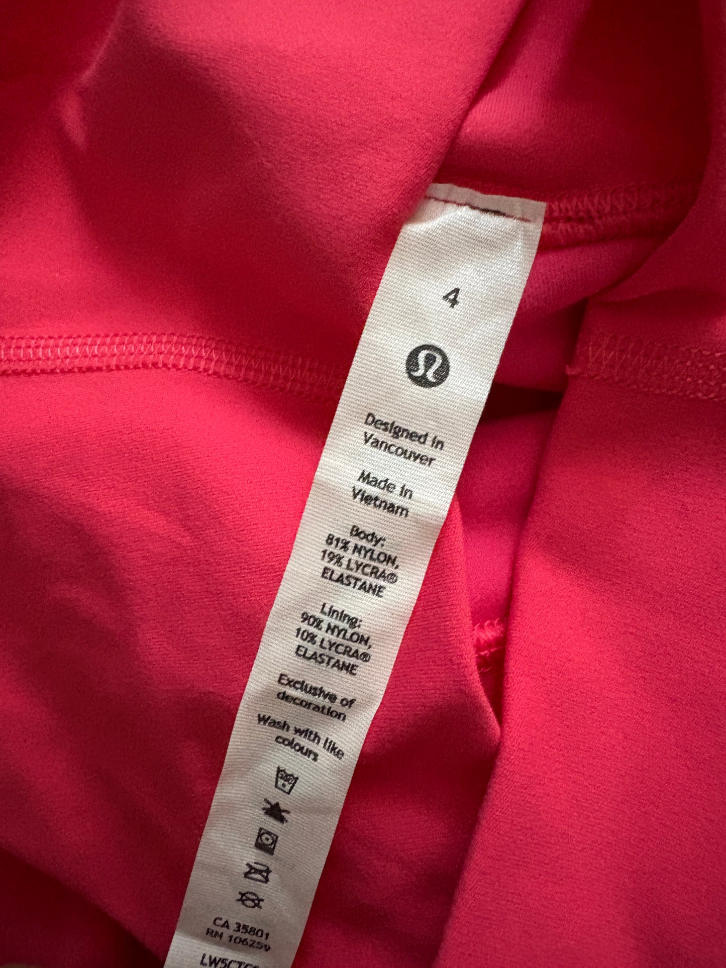 Lululemon Fuschia Pink Leggings