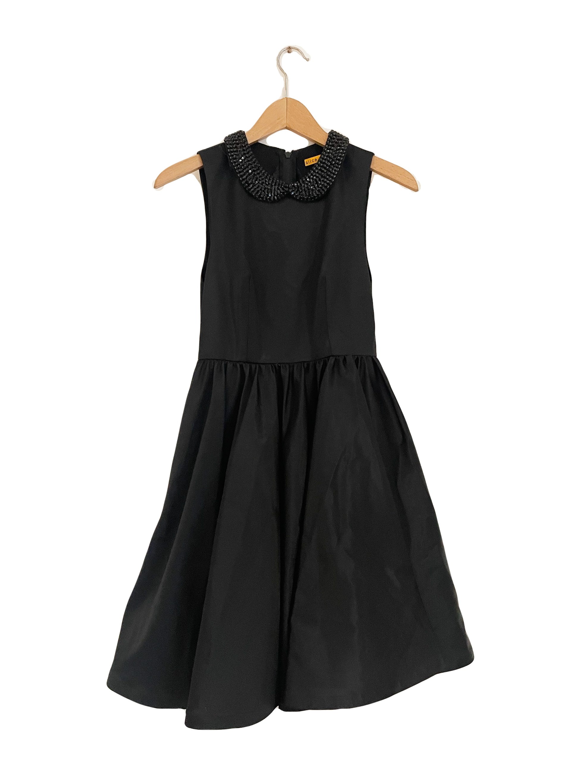 Alice + Olivia Black Beaded Dress XS – My Circular Wardrobe