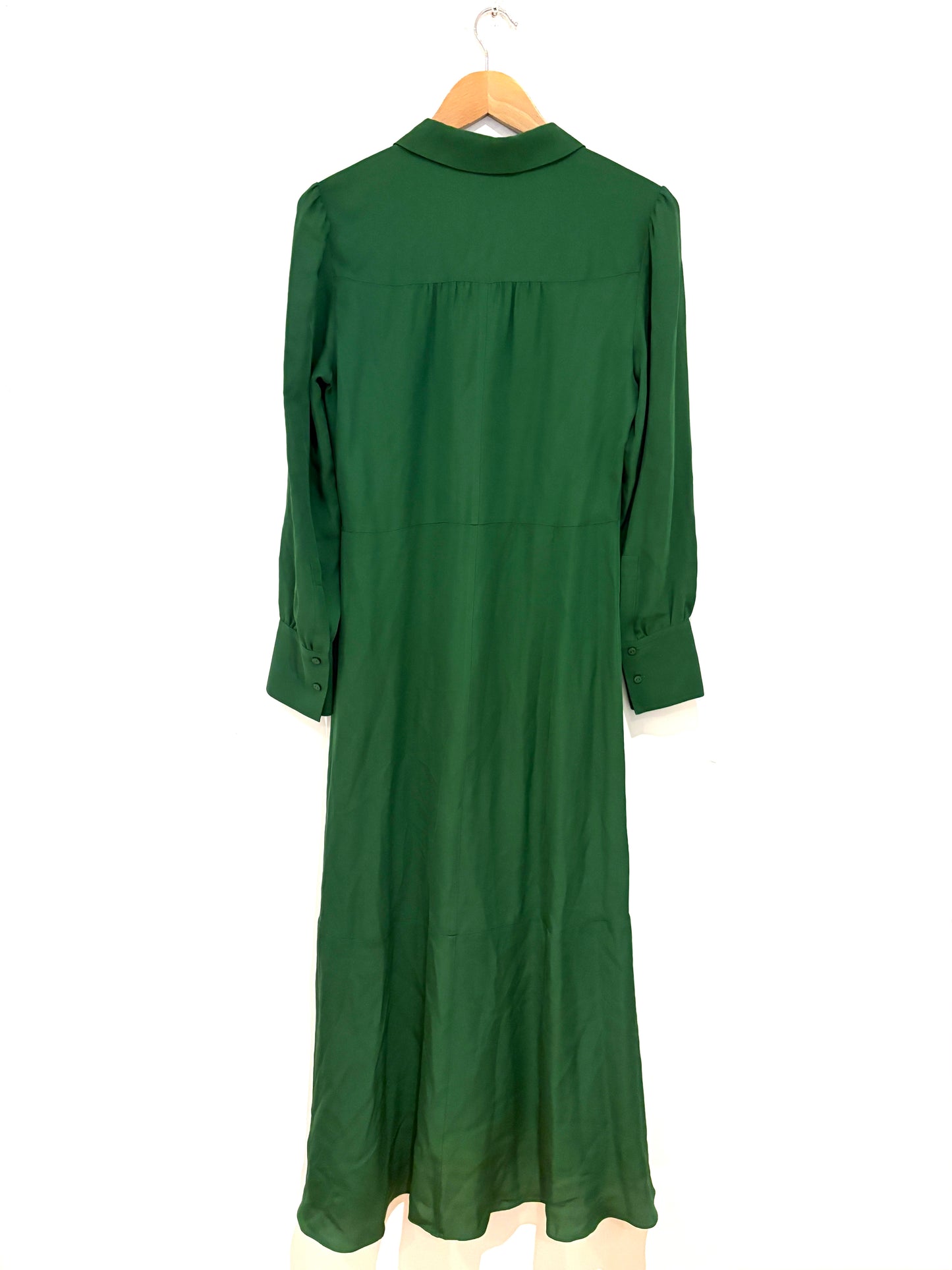 New With Tags Me+Em Silk Green Belted Dress UK 10