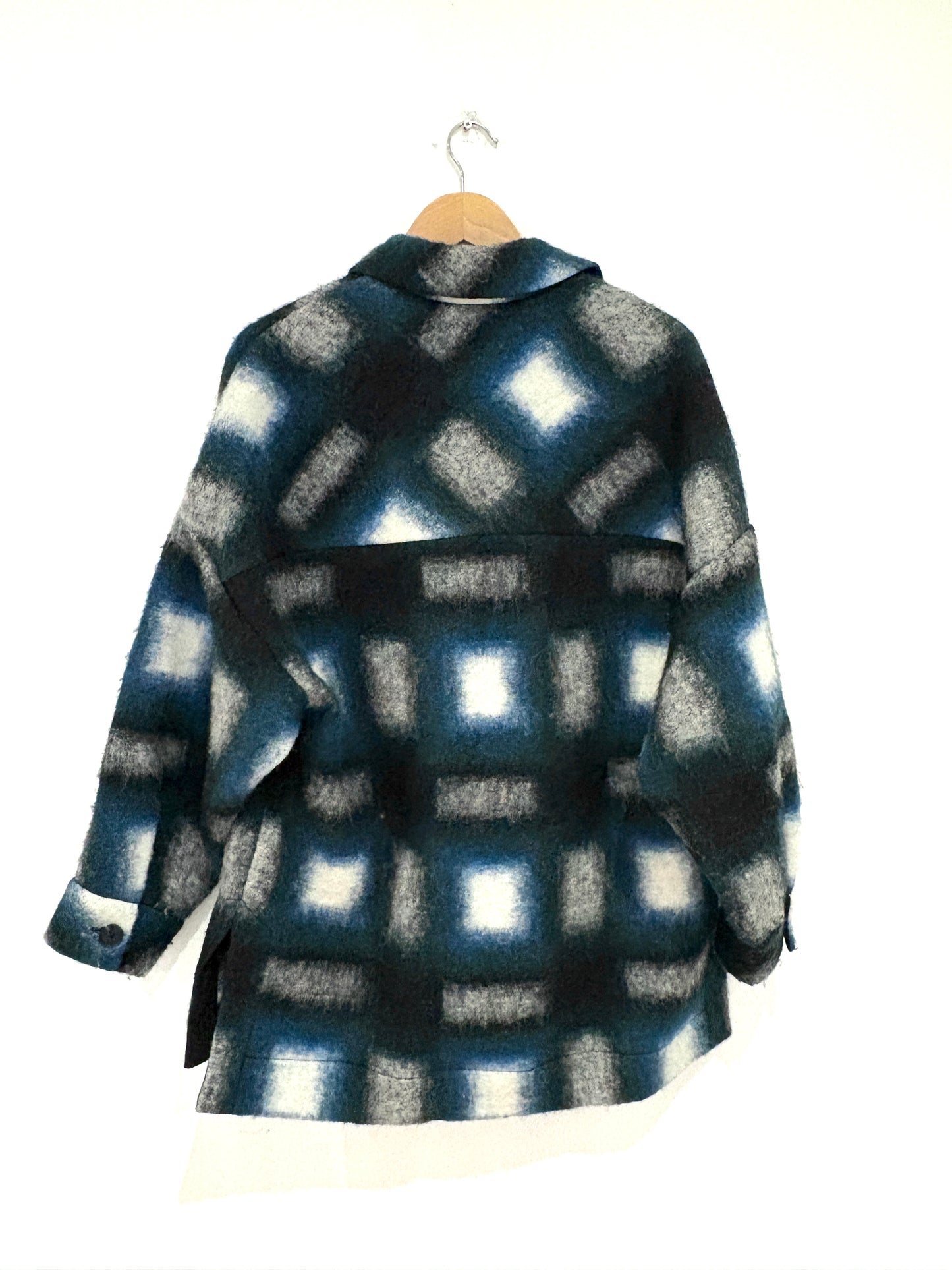 Iro Check Wool Shacket UK 8