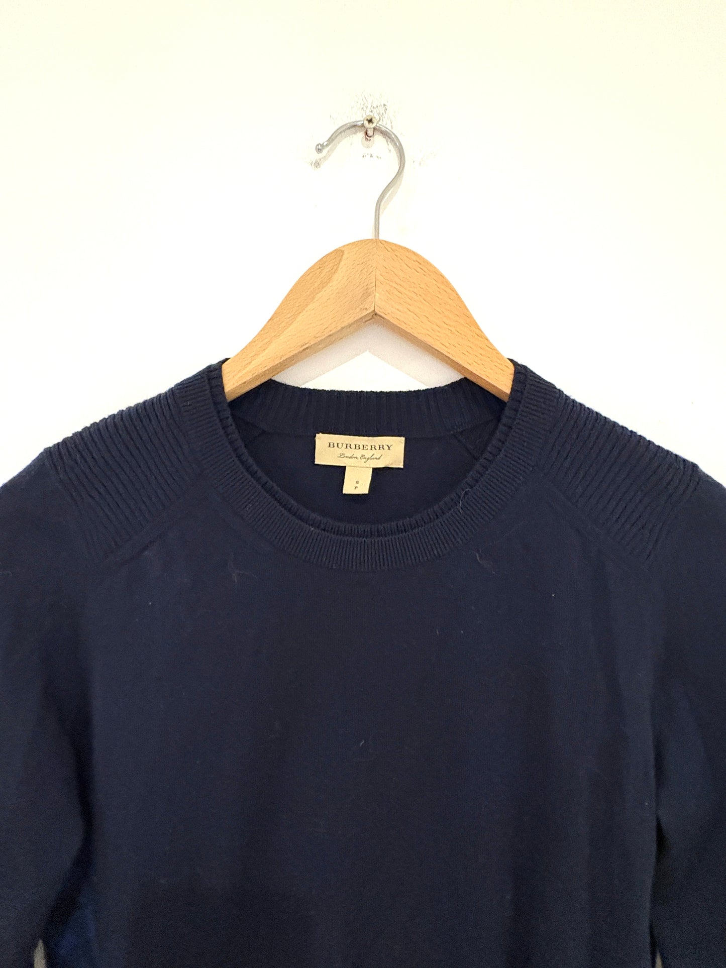 Burberry Navy Wool Top S