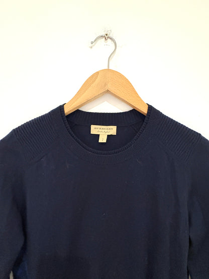 Burberry Navy Wool Top S