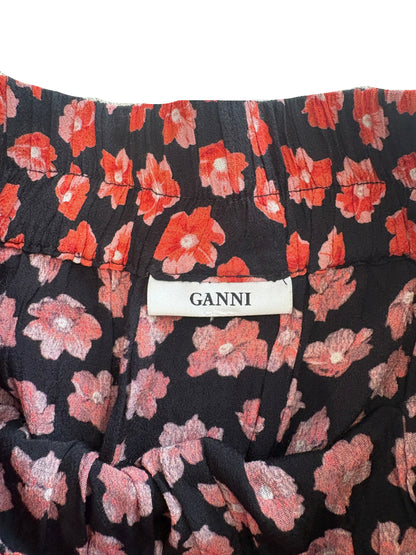 Ganni Floral Tiered Skirt UK 8