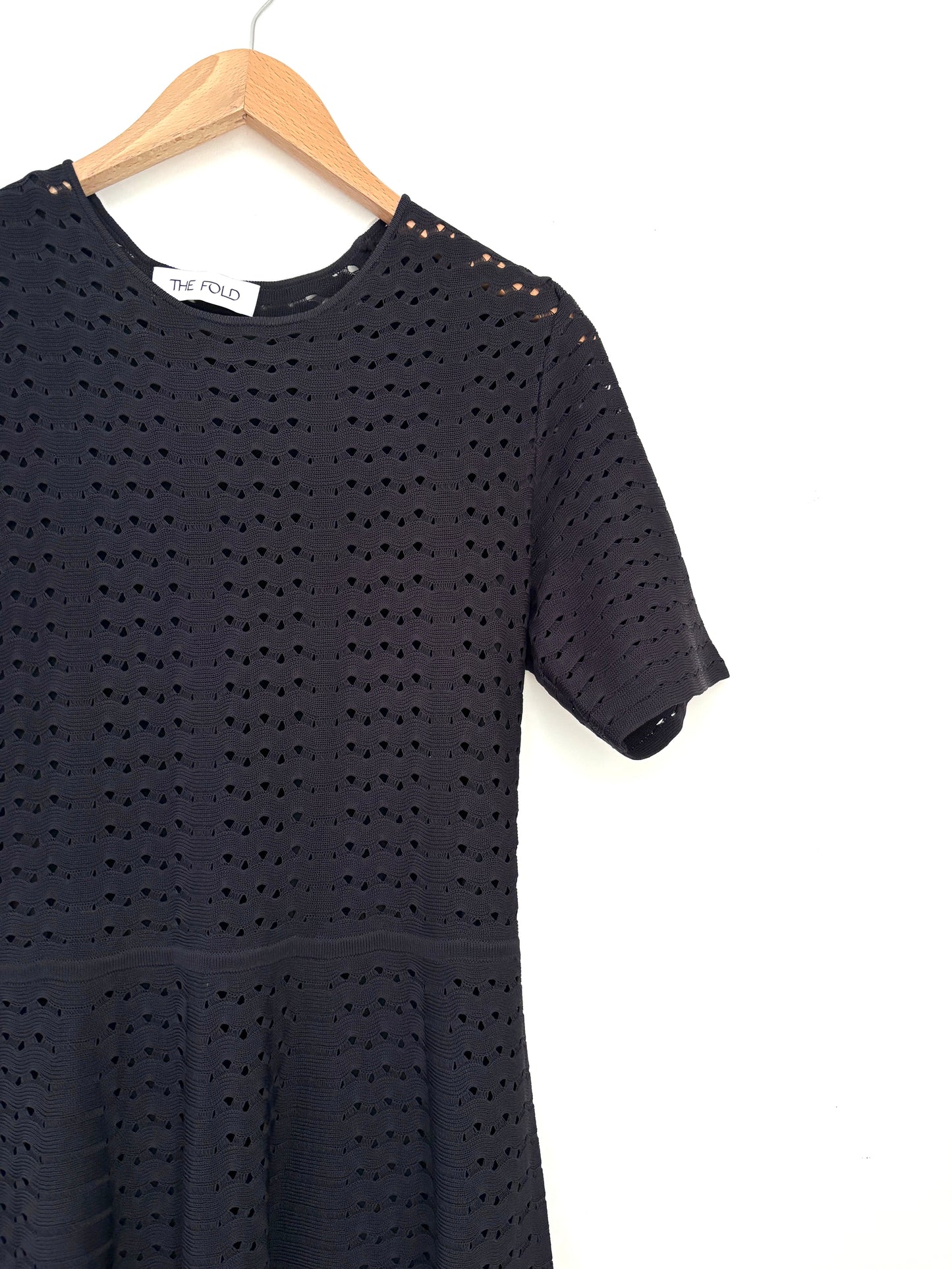 The Fold Navy Knit Dress UK 12
