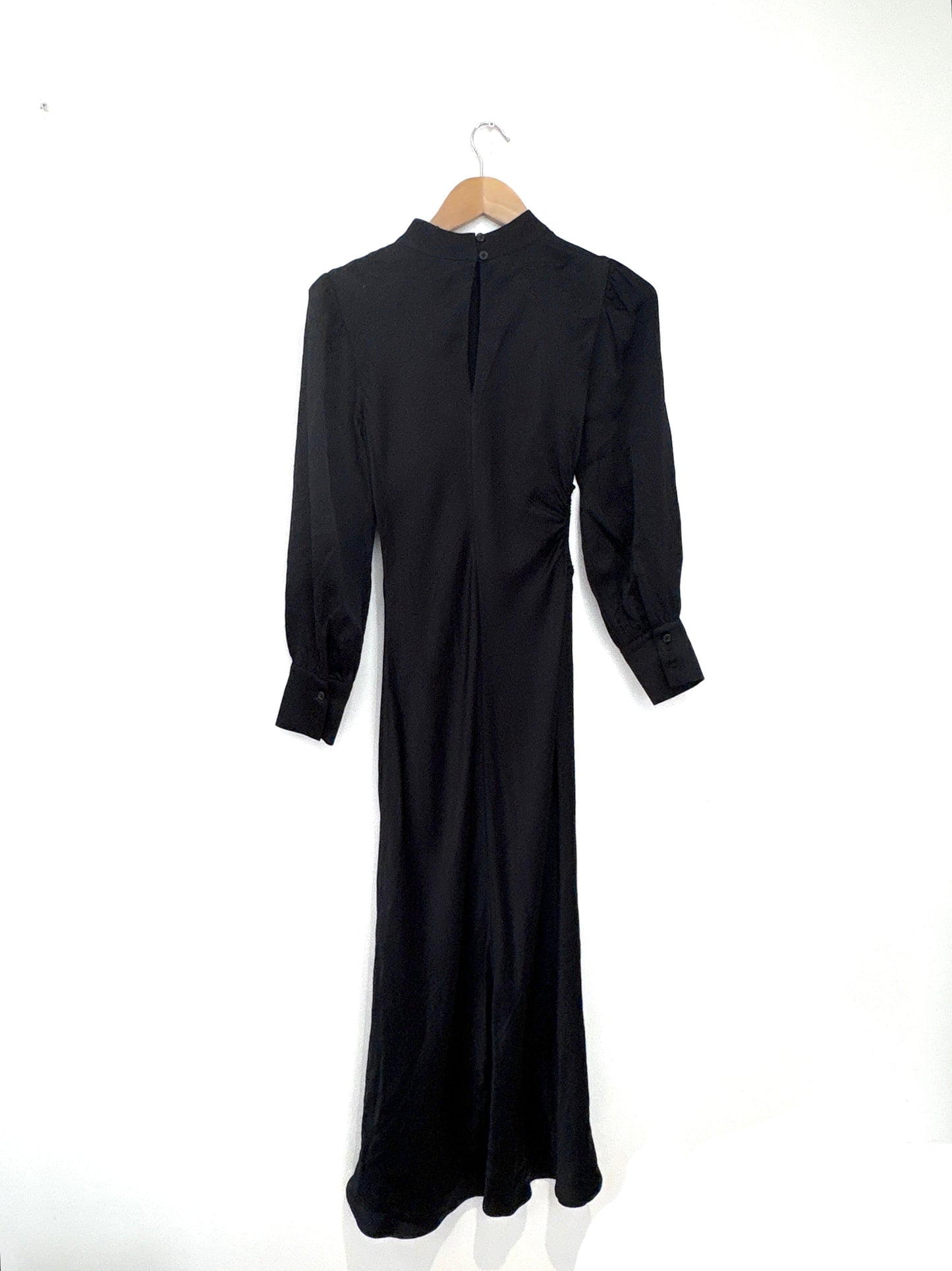 Rails Black Silky Cut Out Dress XS