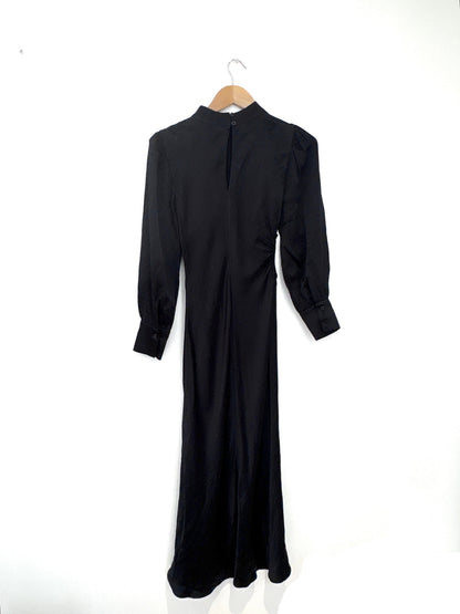 Rails Black Silky Cut Out Dress XS