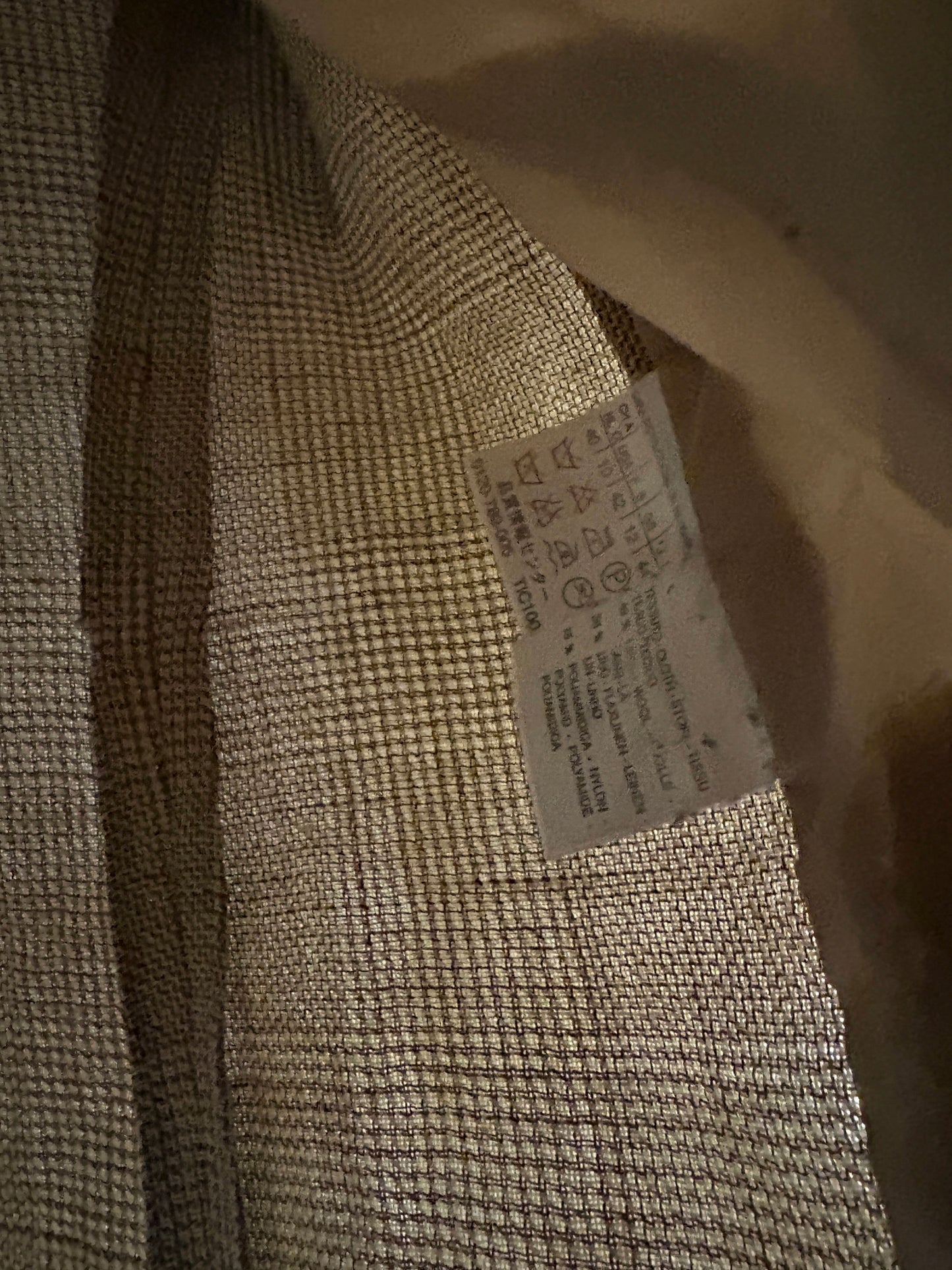 Max Mara Vintage Beige Houndstooth Blazer UK 12