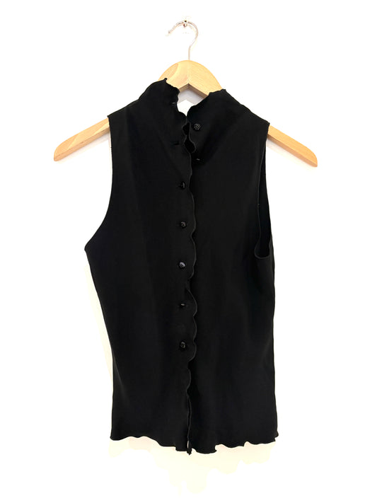 Armani Collezioni Scalloped Trim Blouse UK 14