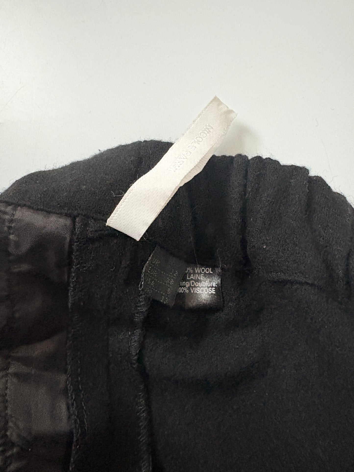 Nicole Farhi Black Wool Skirt UK 12