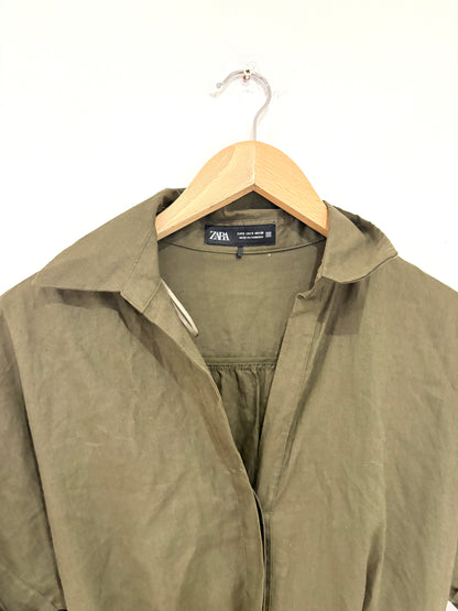 Zara Khaki Dress S
