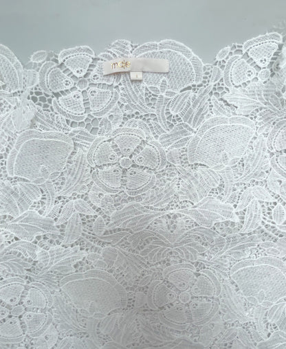 Maje White Lace Top S image 3