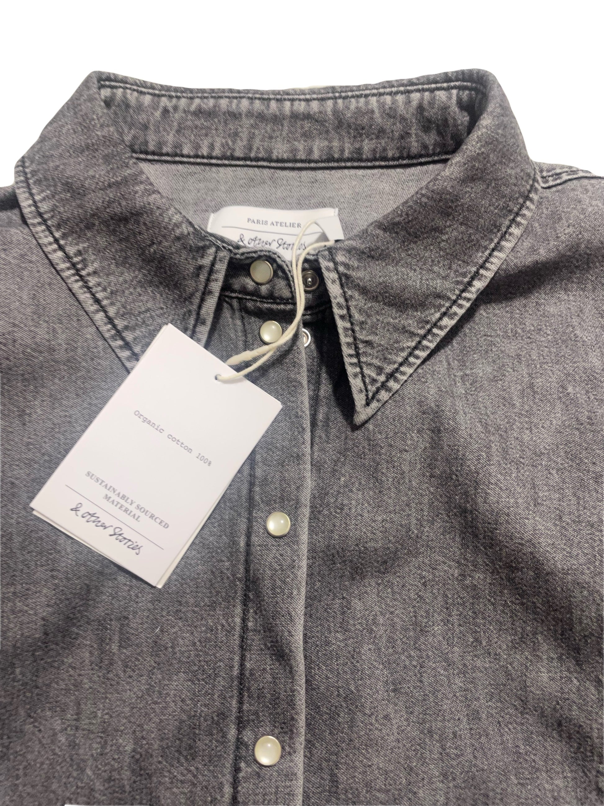 New With Tags & Other Stories Denim Shirt UK 8 image 3