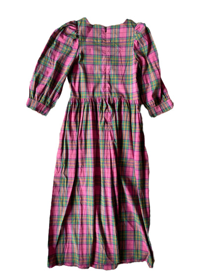 Justine Tabak Sustainable Pink Check Dress XS image 1