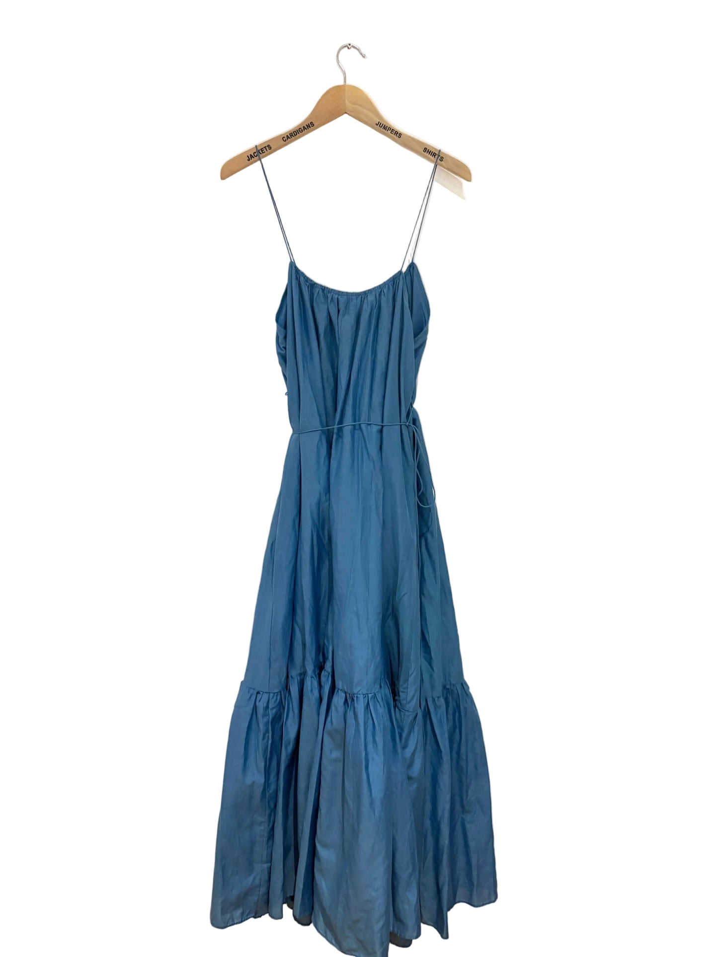 Matteau Blue Cotton and Silk Dress UK 10