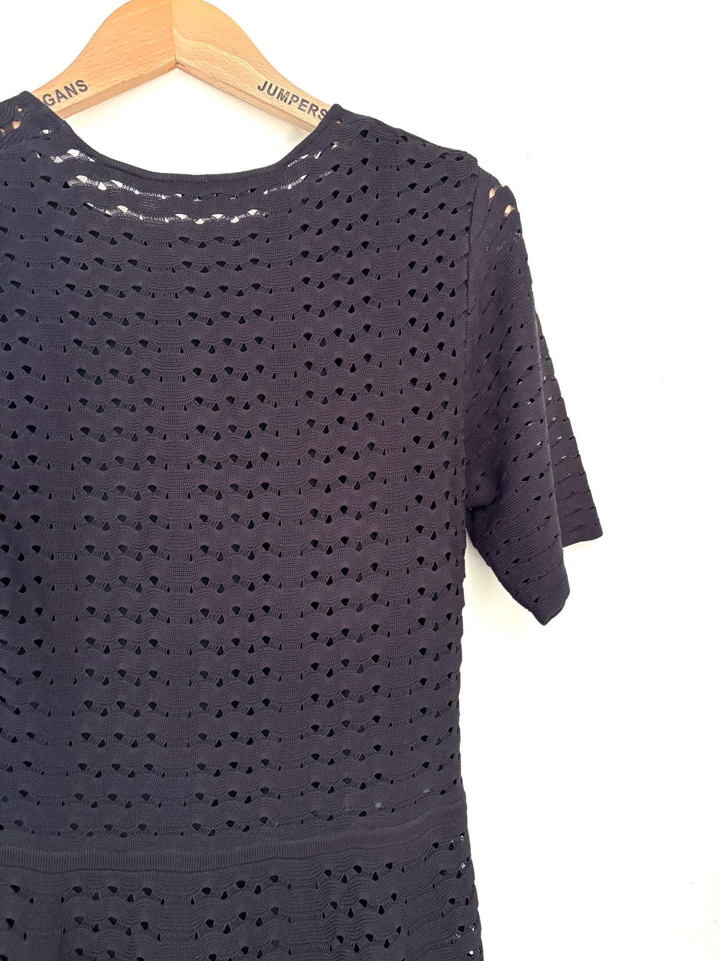 The Fold Navy Knit Dress UK 12