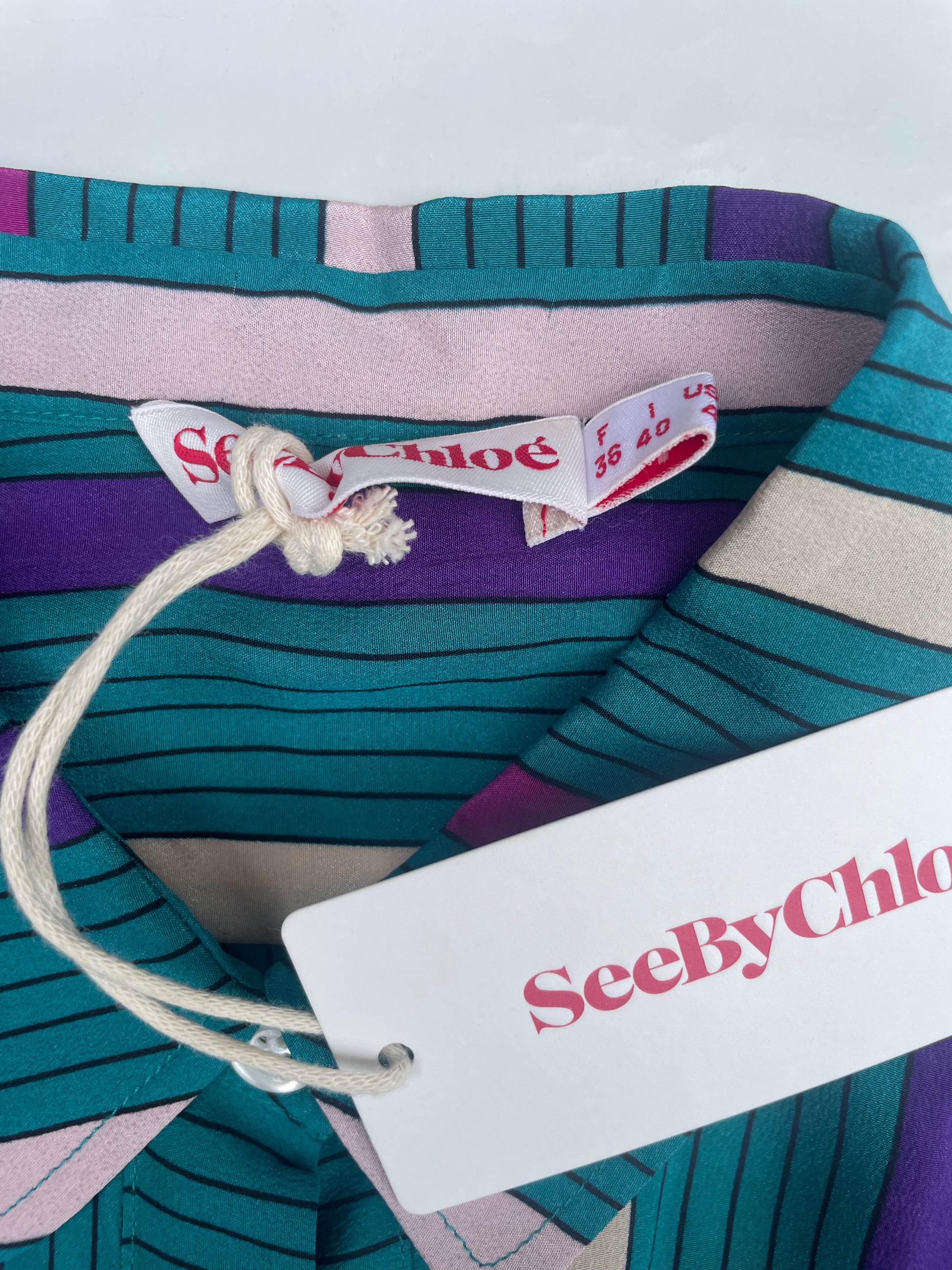 New With Tags See by Chloe Print Shirt UK 8 image 2
