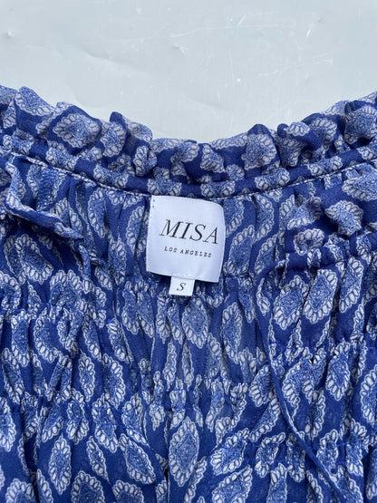 Misa Blue Print Dress S image 2