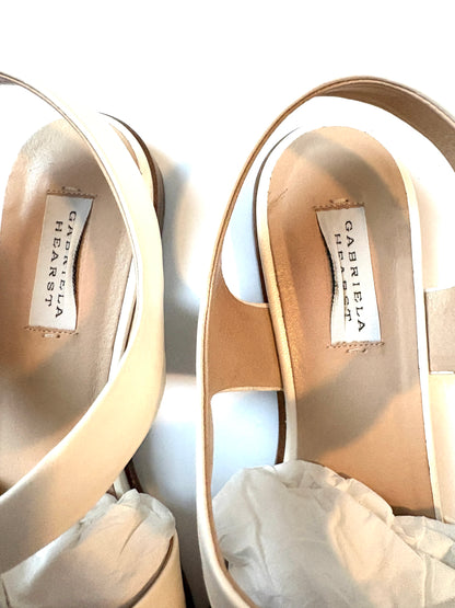 Gabriela Hearst Cream Fisherman Nappa Leather Sandals UK 8.5