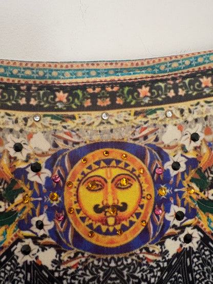 Camilla Beaded Jersey Kaftan S