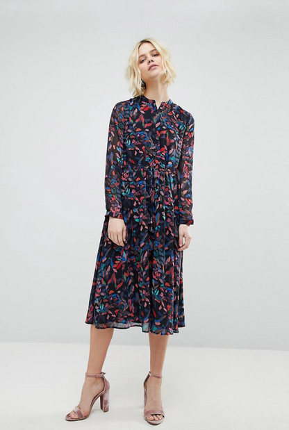 Whistles Print Midi Shirt Dress UK 6 image 1